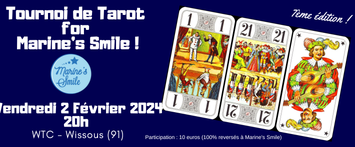 Tournoi de Tarot for Marine’s Smile !